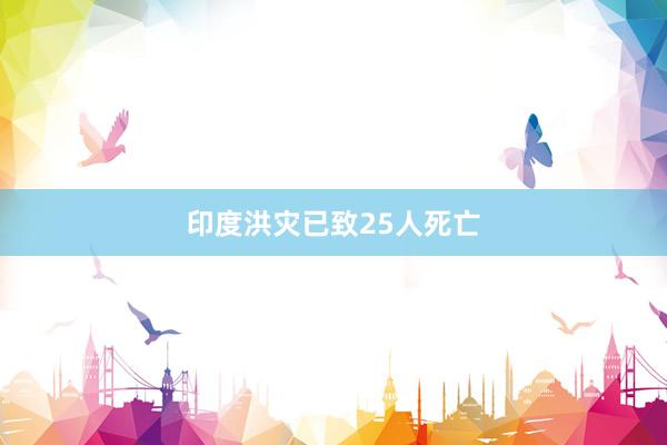 印度洪灾已致25人死亡