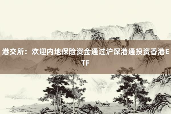 港交所：欢迎内地保险资金通过沪深港通投资香港ETF