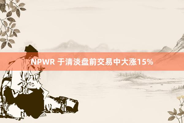 NPWR 于清淡盘前交易中大涨15%