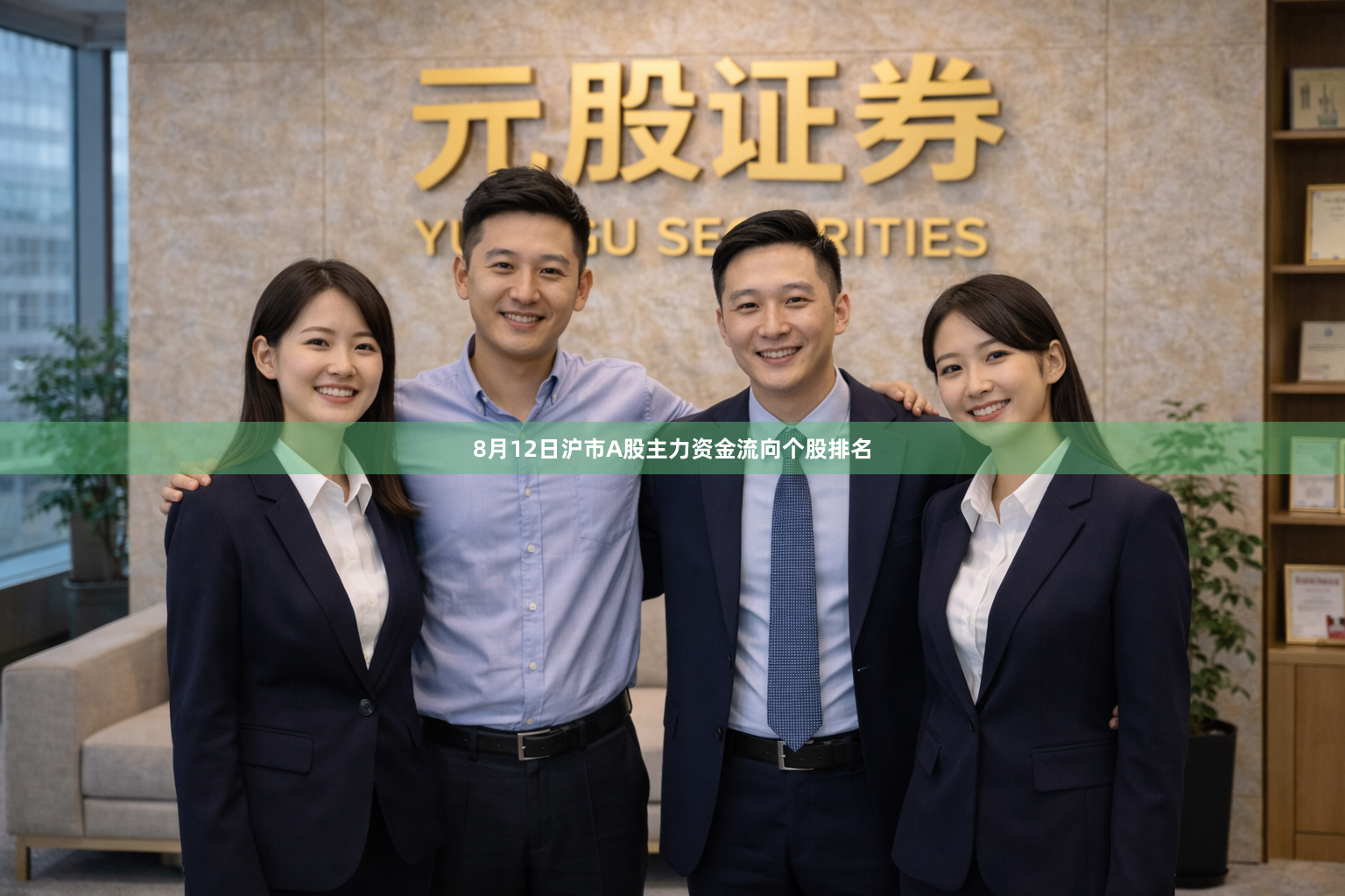 8月12日沪市A股主力资金流向个股排名