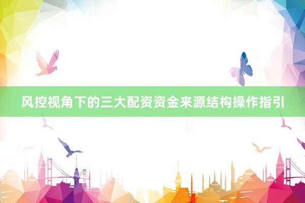 风控视角下的三大配资资金来源结构操作指引