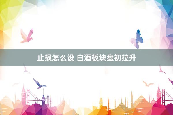 止损怎么设 白酒板块盘初拉升